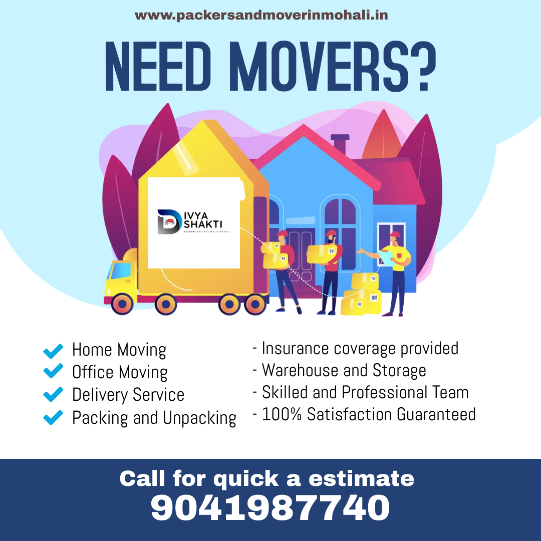'📦 Moving made easy with Divya Shakti! 🚚 Chandigarh's top Packers and Movers, ensuring a smooth relocation experience.
packersandmoverinmohali.in

#PackersAndMovers #Chandigarh #RelocationExperts #MovingMadeEasy #packersnadmoverschandigarh #moversandpackerschandigarh