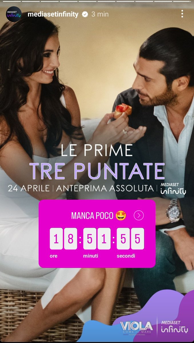 BelenCodesido's tweet photo. Falta muy poco 🤩🤩🤩💜💜💜💜#CanYaman 
#ViolaComeIlMare2 https://t.co/lI0qPsMX3U