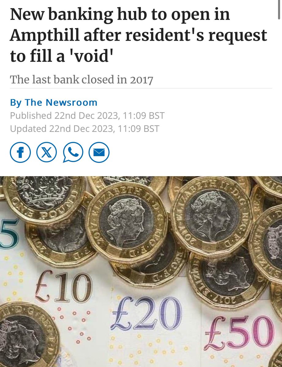🏦 Ampthill Banking Hub update 🚨 Am glad to be able to share news that the lease has finally been signed on the site for Ampthill’s Banking Hub. I’ll be supporting local campaigners to ensure it now opens asap, in line with Labour’s plans to make Banking Hubs a real priority!