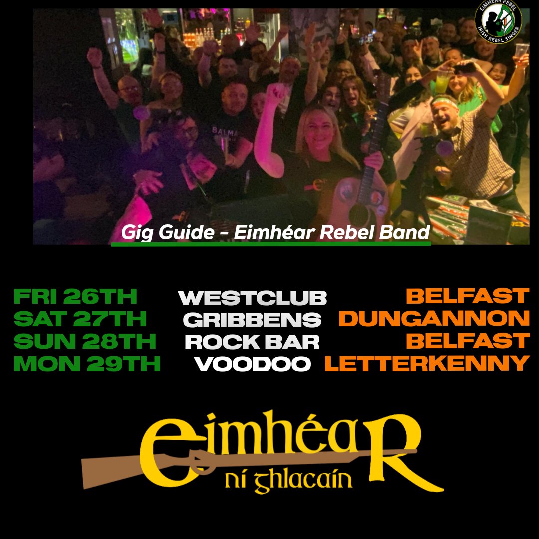 FUN NEVER STOPS 🔥🤪🕺🇮🇪 ☘️ This Weekend 👇☘️ BELFAST 》 TYRONE 》 DONEGAL