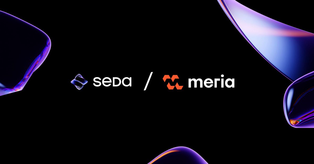 [ENGLISH VERSION BELOW] Nous sommes heureux d’annoncer que Meria a officiellement rejoint @sedaprotocol en tant qu’OG Validator. SEDA est une couche modulaire permissionless qui permet à n’importe quel protocole de recevoir et configurer de données de n’importe quelle source.