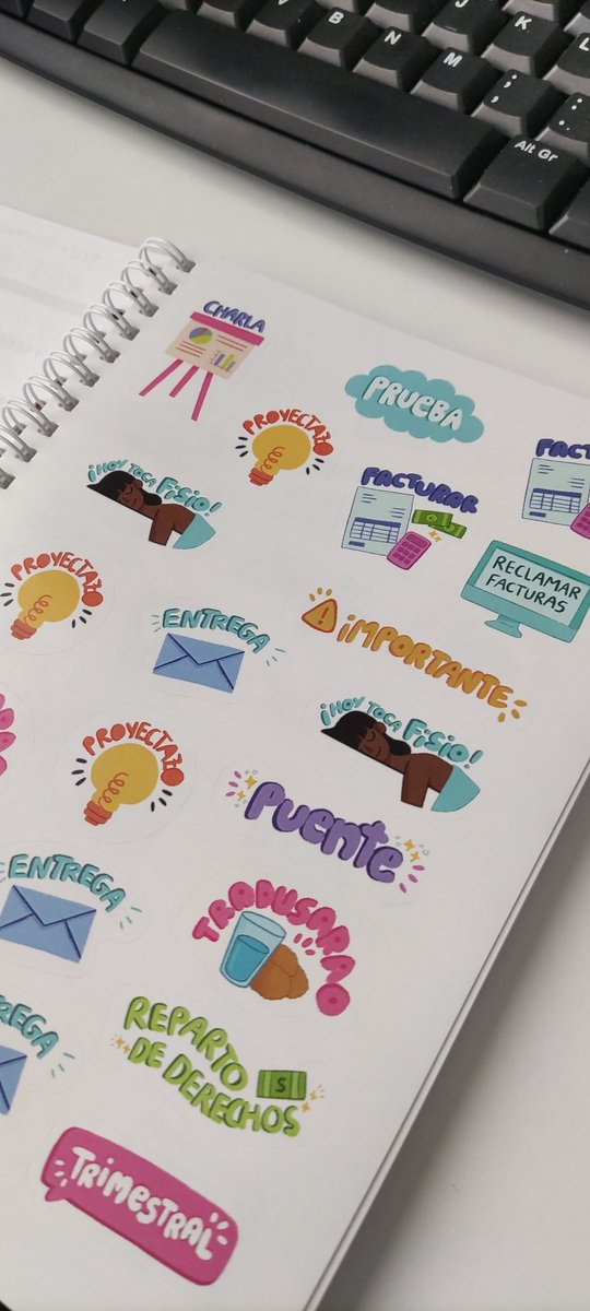 ¡Qué maravilla! 😍
Nunca he necesitado tanto una agenda con estas pegatinas 💜
Mil gracias <a href="/ATRAE_ORG/">ATRAE</a> ✨