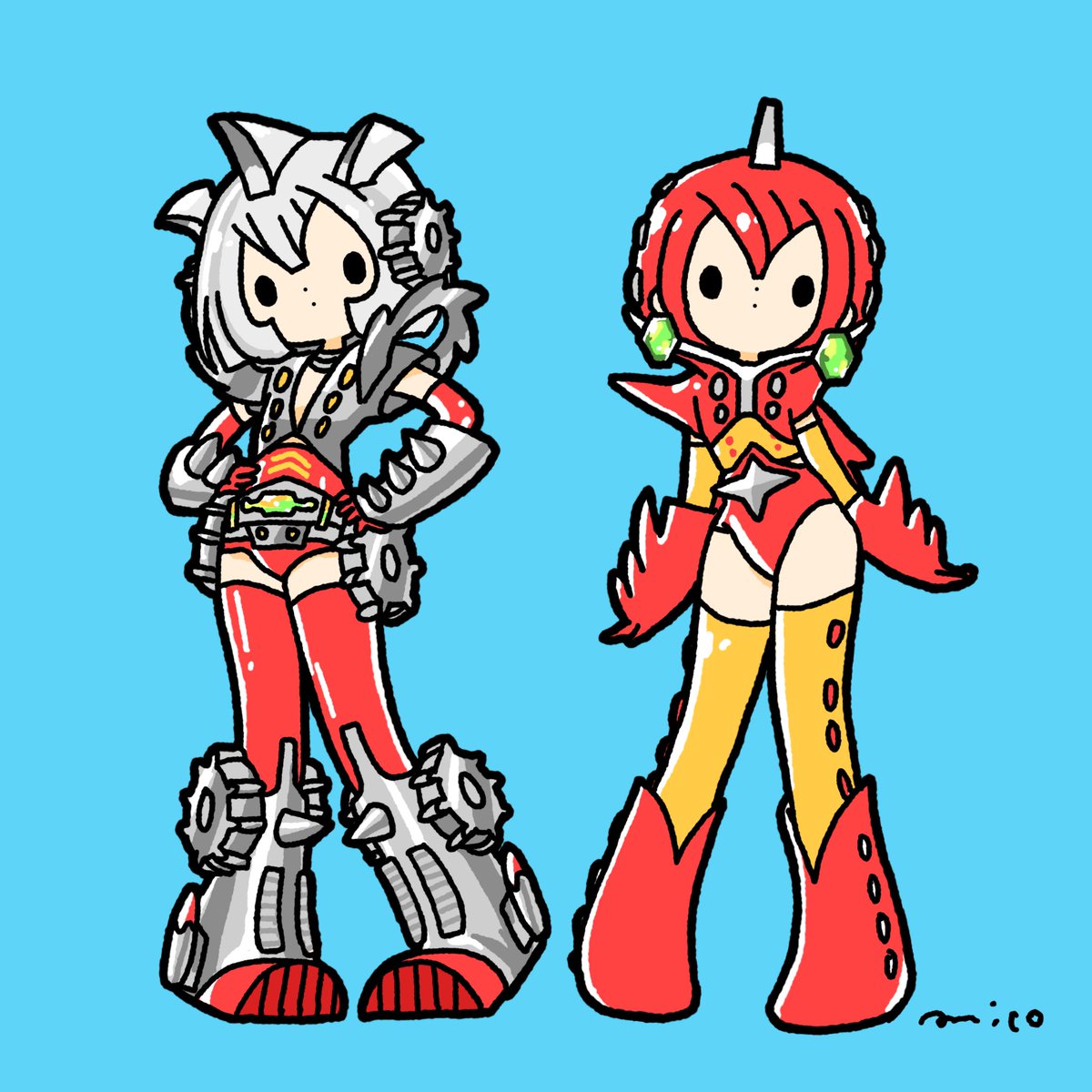 「Little Superman GANBARON GANBARON DAIBAR」|paricoのイラスト