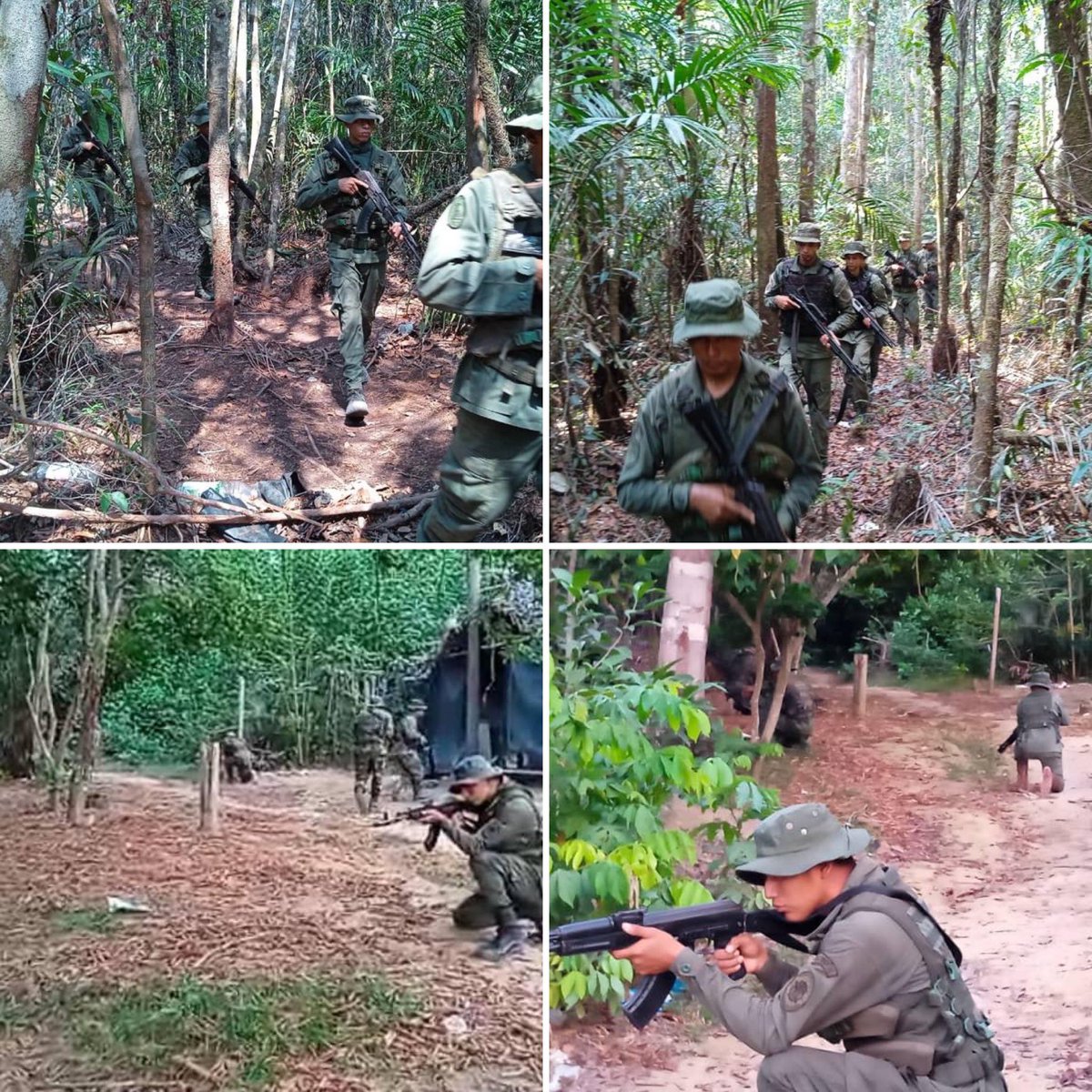 Redi_andes's tweet photo. #FANB durante  la Operación Neblina 2024 en el municipio Atabapo, sector Yagua, #FANB localiza y destruye 4 estructuras improvisadas tipo viviendas y depósitos, las cuales fueron construidas ilegalmente y estaban siendo usadas para la depredación ambiental. 

#IntegraEsVencer https://t.co/v9NTwQxQUF