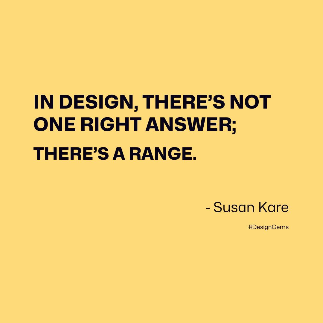dribbble's tweet photo. A gem from Apple's icon queen, Susan Kare: Design is all about exploration. Stay curious, keep an open mind, and trust your gut. ✍

https://t.co/sxBO8NvADX https://t.co/mh7H2gb6iC