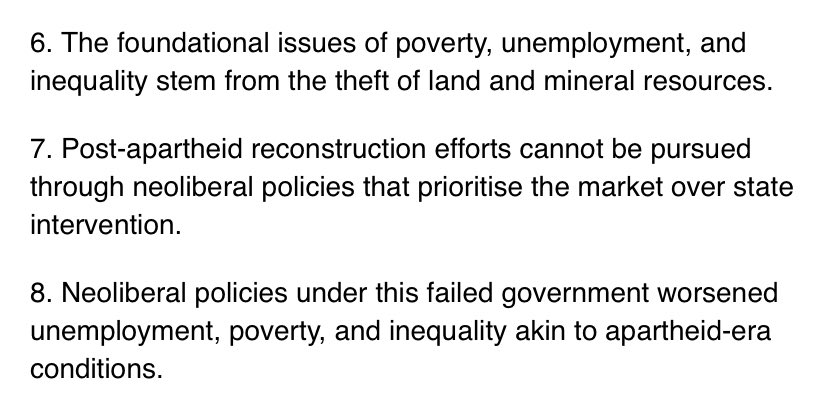 From MK Party’s manifesto. Why don’t they just join the EFF? 

They also want to nationalise land and banks. Crazy!