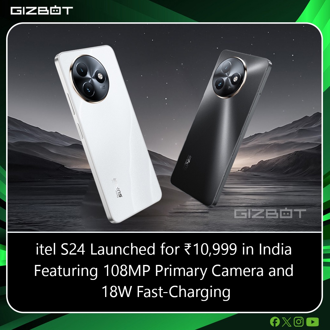 itel launches budget-friendly S24 smartphone in India, price set at Rs 10,999
gizbot.com/latest-mobiles…
#itels24  #itel #smartphones #TechNews  #technology  #amazonindia  #daretobebold