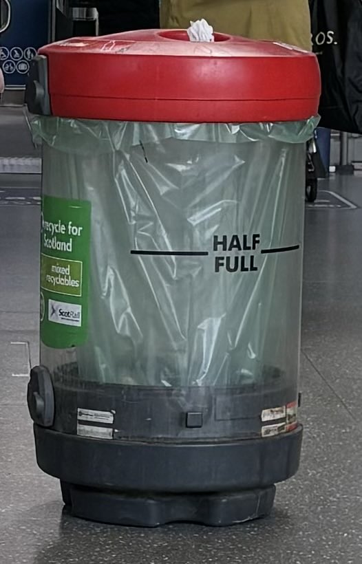 Someone needs to tell this bin that it’s in Scotland & to stop being so FUCKING OPTIMISTIC