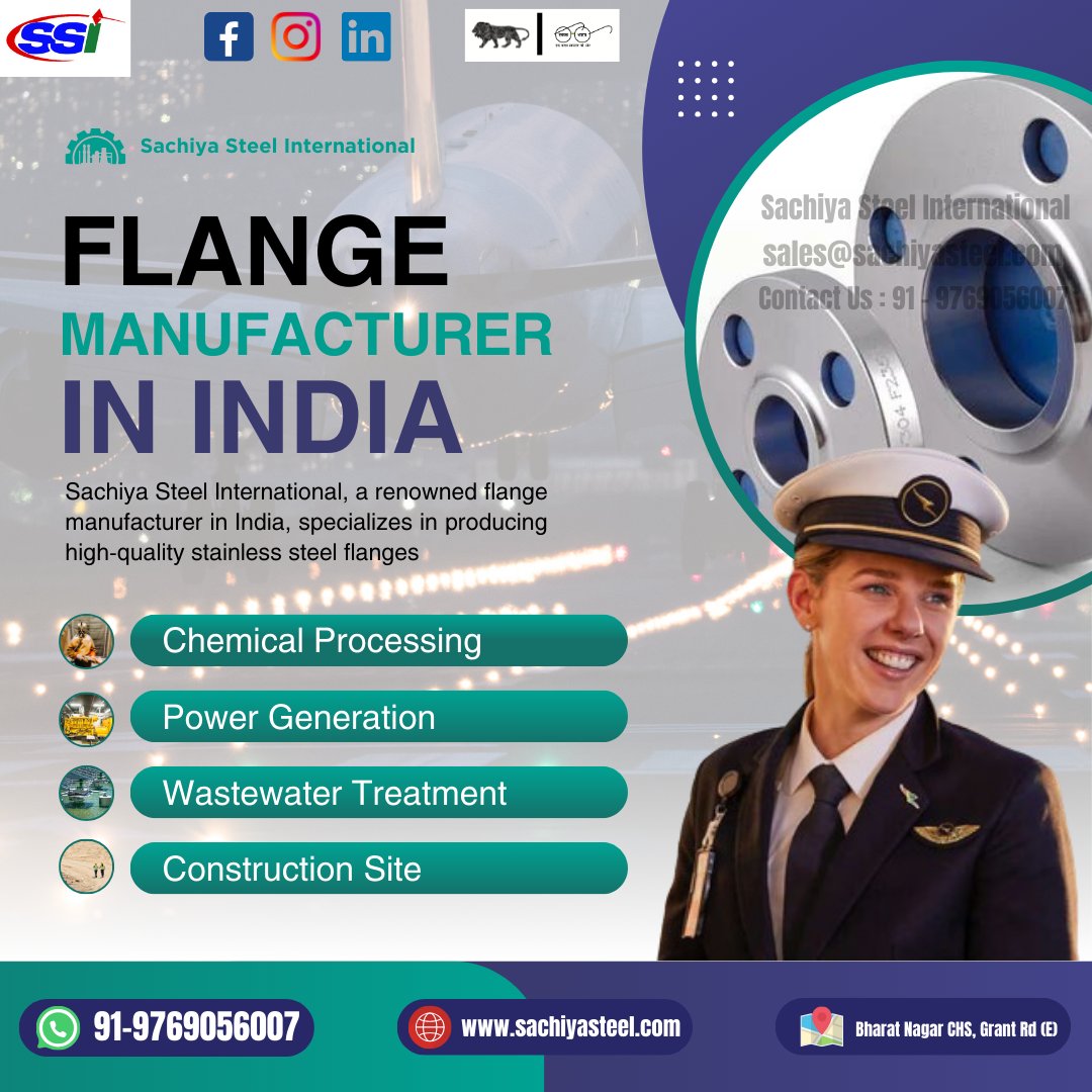 'Looking for top-quality Flanges ? Find them here! 👀 🔍' #sachiyasteelinternational #flangemanufacturer #madeinindia #indianmanufacturing #engineering #industrialproducts #qualityassurance #airlineindustry #industrialfabrication #oilandgasindustry #constructionmaterials #mumbai