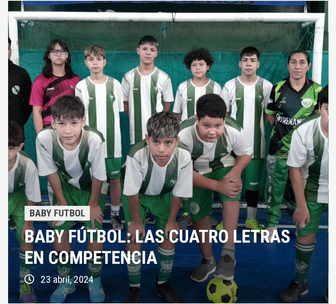 ⚽️ #Babyfútbol #Camioneros 🏆LAS CUATRO LETRAS DEL BABY Formaciones, resultados, fotos... 🛑 LA NOTA: clubcamioneros.com.ar/ladeportiva/in… 💚 #UnidosTriunfaremos 🚛🚛🚛