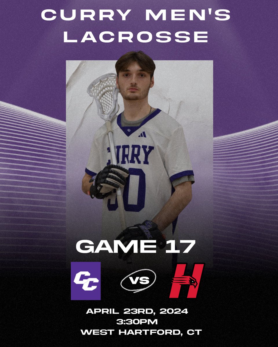 Game Day! In their final @CCC_Sports regular season game of the 2024 season the Colonels are on the road to take on @HartfordMLAX in West Hartford, CT. Game time is set for 3:30PM. #currymlax #bethebest 

hartfordhawks.com/watch/?Live=65…