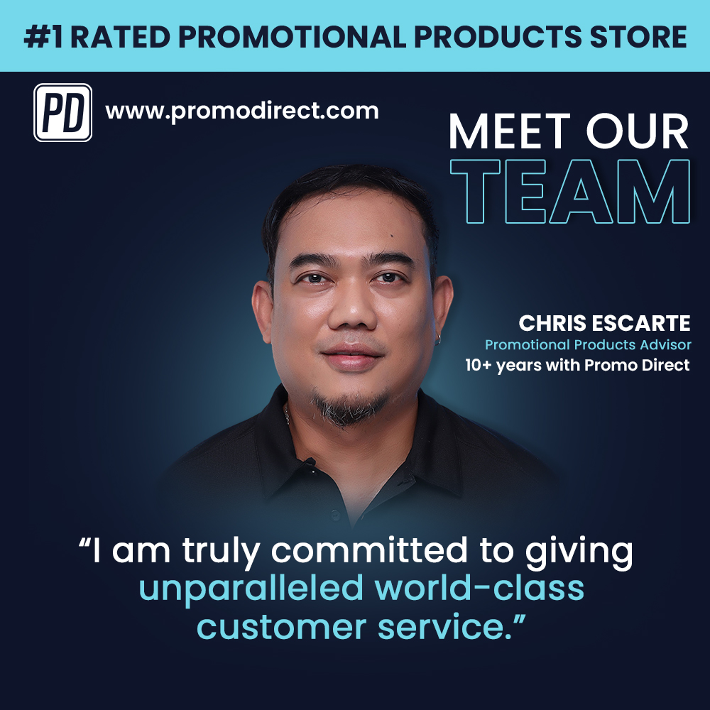 'I'm proud to be part of this amazing team! '

- Chris Escarte
Promotional Products Advisor

#teampromodirect #team #teamwork #promodirect #meetourteam #promotionalgifts #brandingstrategy