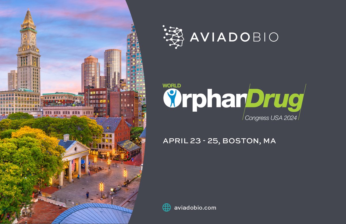 AviadoBio's tweet photo. We've touched down in Boston for the #WODC! We're thrilled at the prospect of engaging with our peers and discussing ways to advance orphan drug development and enhance access to life-saving therapies.

Learn more: https://t.co/UC9lRXj91V

#FTD #ALS #AviadoBio #WorldOrphanUSA https://t.co/OYJFuxIEzF