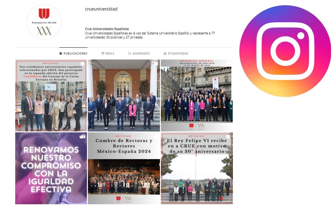 🤔¿Aún no nos seguís en nuestro nuevo canal Instagram? ✅30 años ayudando a construir una Universidad mejor ¿A qué esperáis? ↘️ instagram.com/crueuniversida…