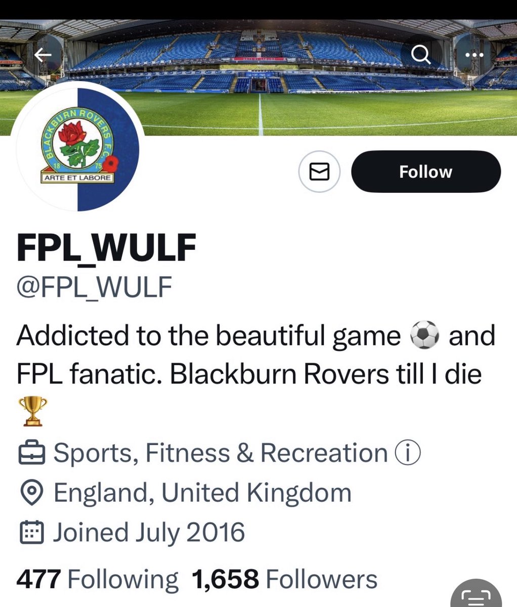 @fpl_blackburn hi do you know this person. There’s no time limit on the crime so we’ll get there but maybe you can help? Cheers N