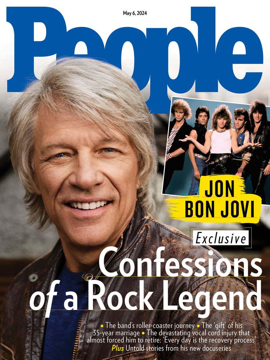 Jon Bon Jovi is looking back on 40 years of rock stardom, how he got here — and what’s next. 📷️: Jake Chessum 🔗: peoplem.ag/3WaZJ0L