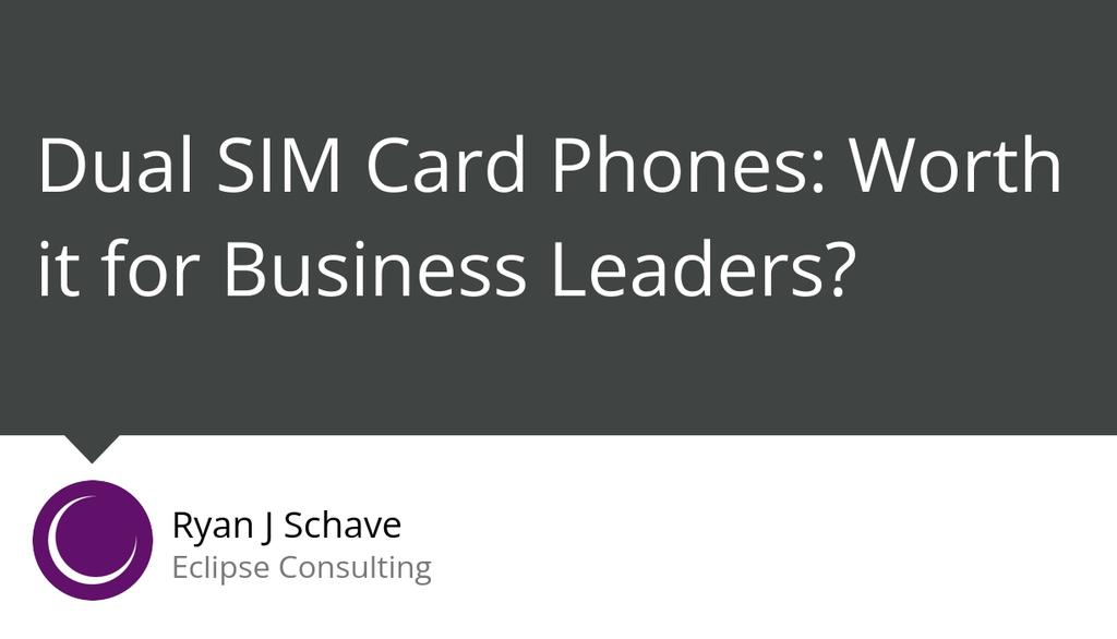 Dual SIM card phones allow entrepreneurs and business leaders to stay connected without carrying two devices.

Read more 👉 lttr.ai/ARwUF

#BusinessLeaders #SmallBusinessHardware