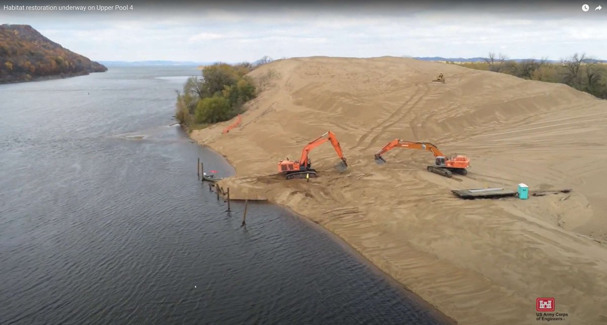 A win-win project is allowing the Corps of Engineers to use sand from dredged material to improve wildlife habitat near Bay City, Wisconsin. See the video here: ow.ly/tVcX50Rhkmj #BuildingStrong #USACEMVD