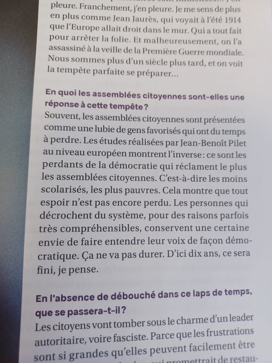 jonmoskovic's tweet photo. 🚨Interview fleuve de 12 (!!) pages dans le nouveau @Wilfried_mag de @Davidvanrey sous la plume de @FrancoisBrabant sur, notamment, l'urgence démocratique et l'importance d'initier des assemblées citoyennes ET d'en assurer le suivi politique pour donner la parole aux sans voix. https://t.co/JWeSZY5sfe
