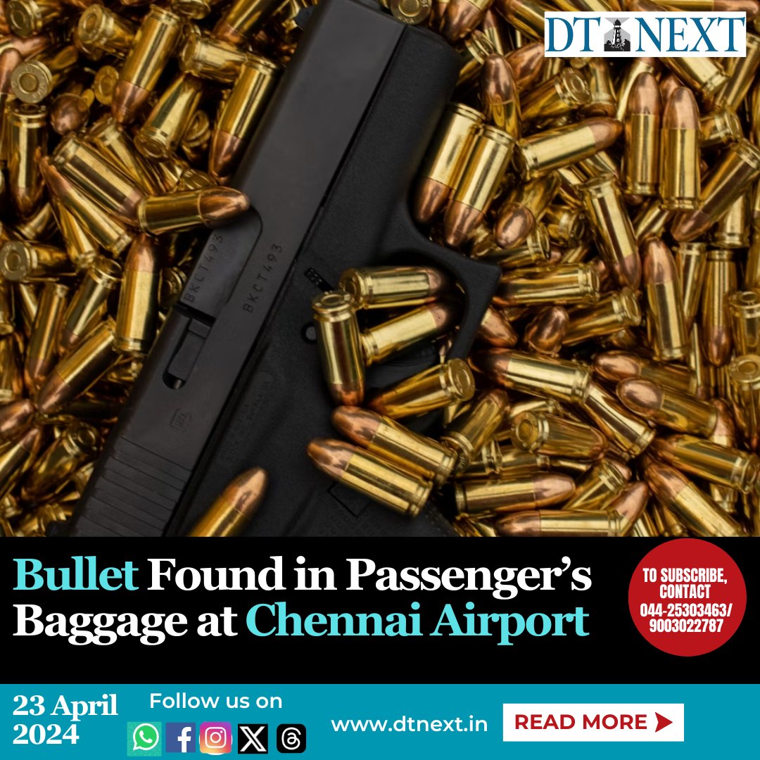 Security Alert at Chennai Airport: US businessman’s flight grounded after Live bullet found in hand luggage. Strict security measures led to cancellation of his boarding and inquiry. 

dtnext.in/news/city/unus…

 #ChennaiAirport #SecurityBreach #TravelAlert #USCitizenDetained