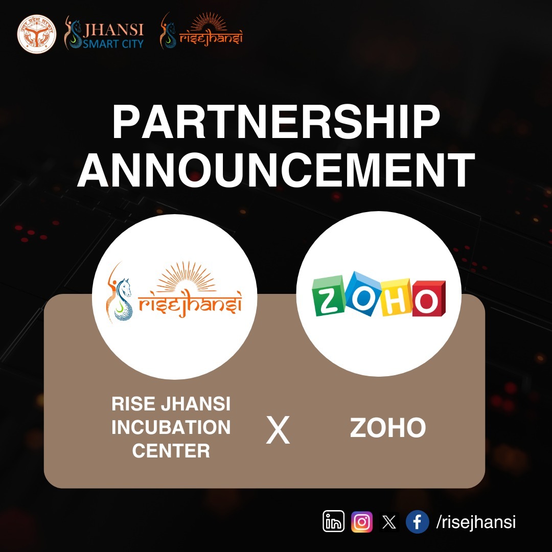 Exciting news! RISE Incubation Center partners with ZOHO, offering startups Zoho Wallet credits for enhanced operations. 

#Risejhansi #RISEWithZOHO #RiseJhansiIncubationCenter #jhansi #Incubationmasters #IM #Jhansismartcity