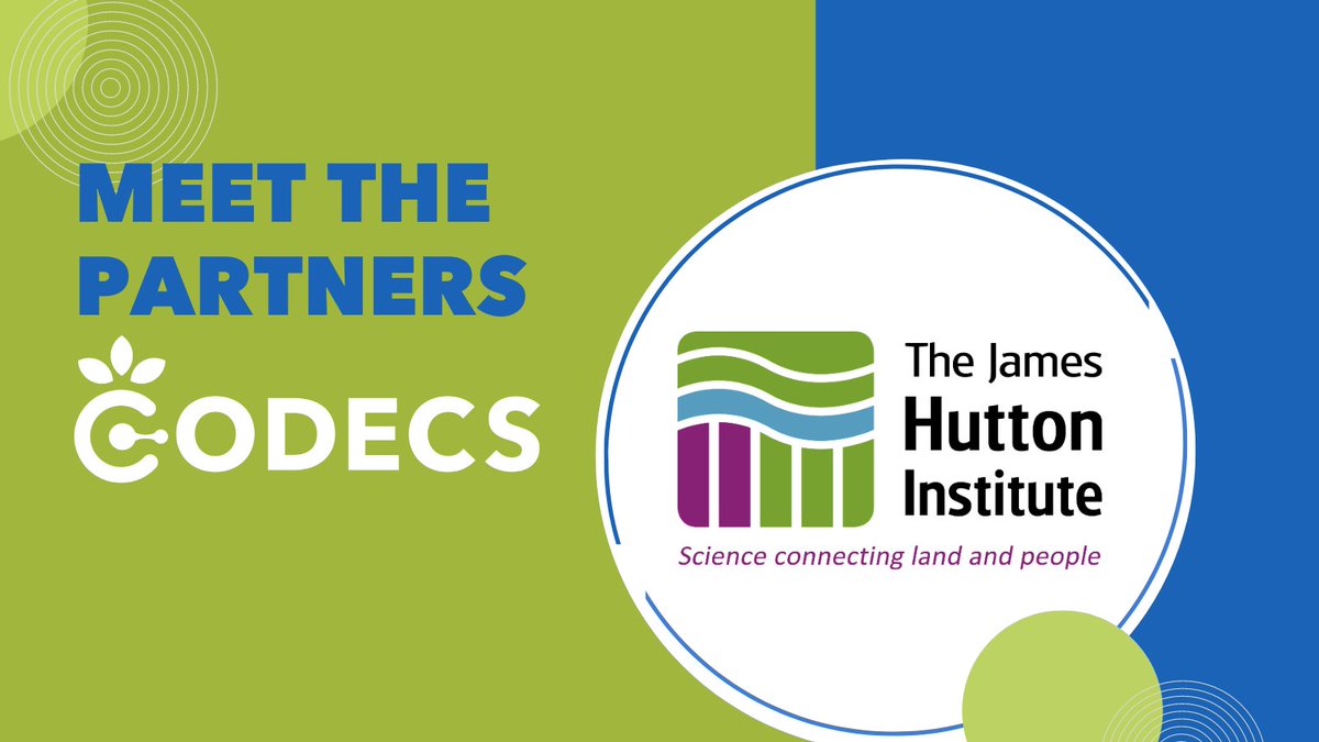 Introducing #CODECS partners! 📢 This time we introduce you to @JamesHuttonInst ! A globally recognised research organisation known for its contributions to fundamental & applied science aimed at fostering sustainable land & natural resource management👉bit.ly/3SlxjPQ