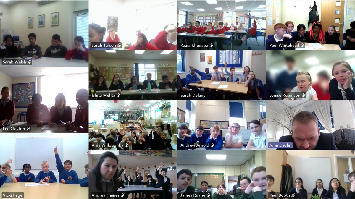 bcw_cat's tweet photo. 🎉 It's Social Day at BCWCAT! 🎉 

Today, all our primaries are coming together for a virtual Quiz extravaganza hosted by Mr. Devlin! 
Get ready for some brain-teasing fun and a whole lot of laughter. Let the games begin! 🌟 #SocialDay #CatholicEd🤓✨ https://t.co/c4nhZIae1x