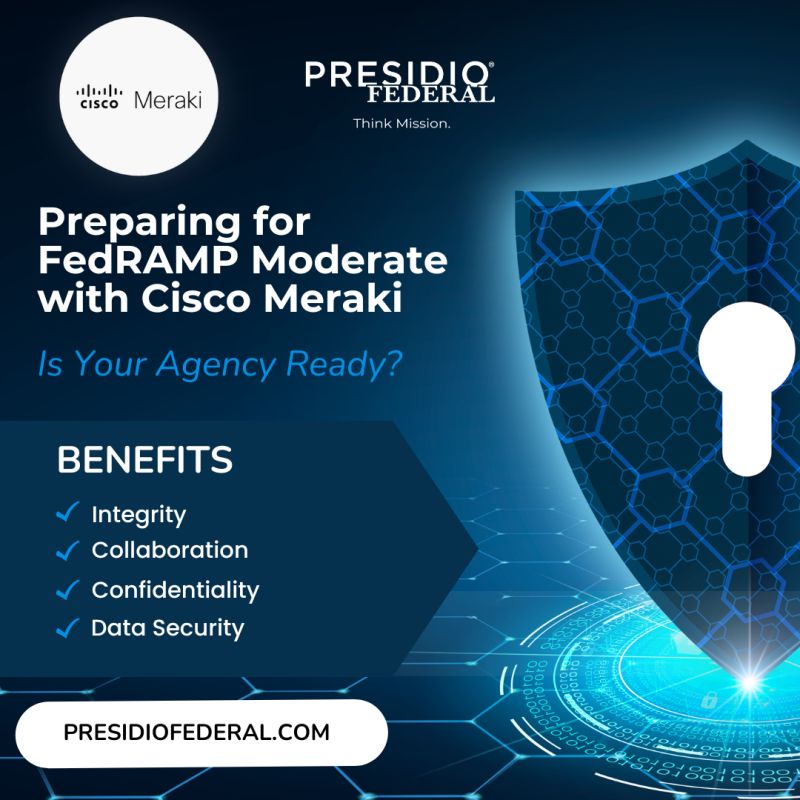 Cisco @Meraki, a cloud-managed networking platform, is on the verge of achieving FedRAMP Moderate status. Our team is ready to guide agencies through this transition. ☁️🛡️

➡️ Learn how we can help your agency to prepare at presidiofederal.com/2024/02/08/pre…

#ciscomeraki #cloud #fedramp