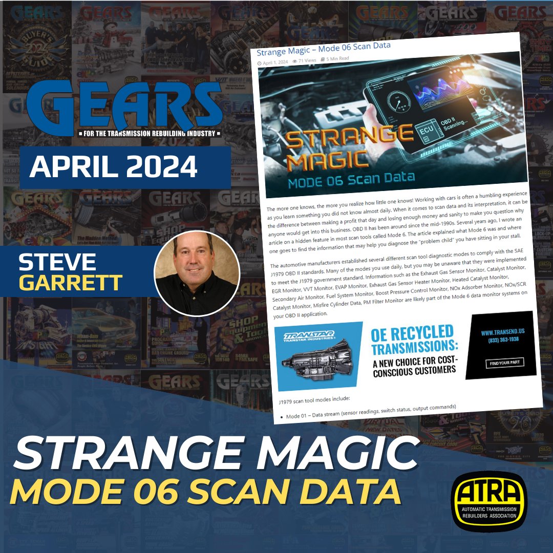 📣Strange Magic: Mode 06 Scan Data by Steve Garrett The more one knows, the more you realize how little one knows! Read Full Article Here! gearsmagazine.com/magazine/stran… #GEARSMagazine #ATRA #ExclusiveAccess #BusinessInsider #JoinToday