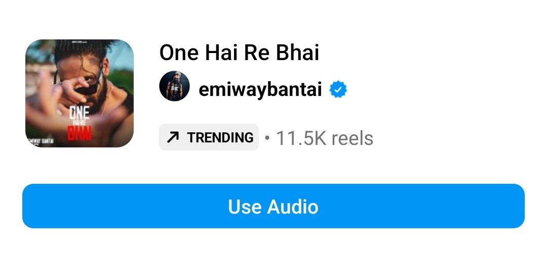 Get Ready MF....😈 Ab time aa gya hai ek aur song Viral hone ka 🌊💥🌪
11.5K Reels Done ✅

#EmiwayBantai #BKP #OneHaiReBhai