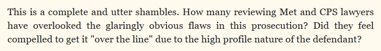 The blog is helpful and worth reading I note this part 👇 It seems remarkable to me that he was prosecuted at all given that no order was in place - how was that not spotted? 🧐