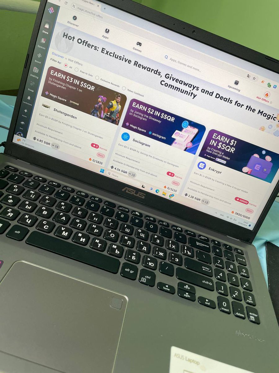 web3now727333's tweet photo. Riding the #MagicSquare wave this week! 🌊 Here’s my setup where I'm earning more $SQR daily. @magicsquareio Let’s get it! 🚀💼 https://t.co/ehmINdJKyZ