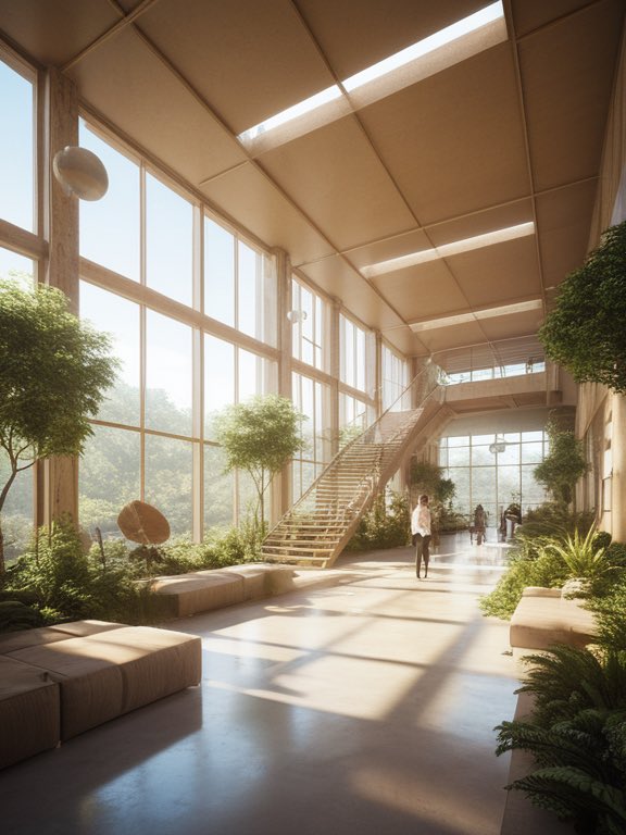 NftEcat's tweet photo. A visionary for green campus in the business park. 😏💚
#AIart #AIArtistCommunity #AIDesign #AIarchitecture #AIpowers #AIinnovation https://t.co/GZYzysw0XP