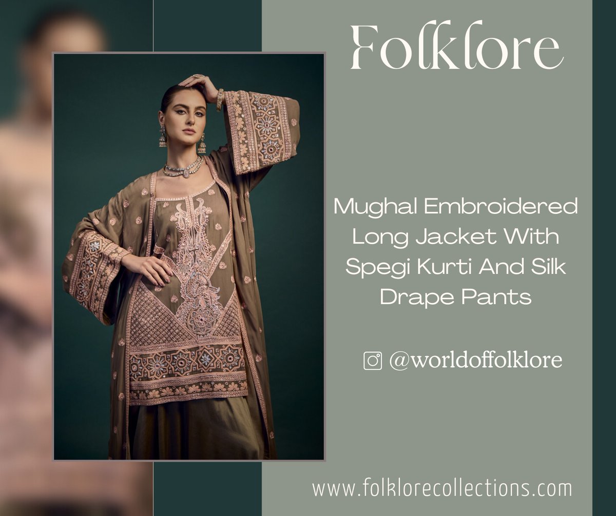Elevate your elegance quotient with our luxurious designer dresses. It's time to shine! #ChicStyle
 #newdresscollection
Shop Now: folklorecollections.com
#CelebrateInStyle #2024fashion #SpecialOccasionDress #luxuryfashion #2024collection #JACKETS #DesignerDresses #FashionForward