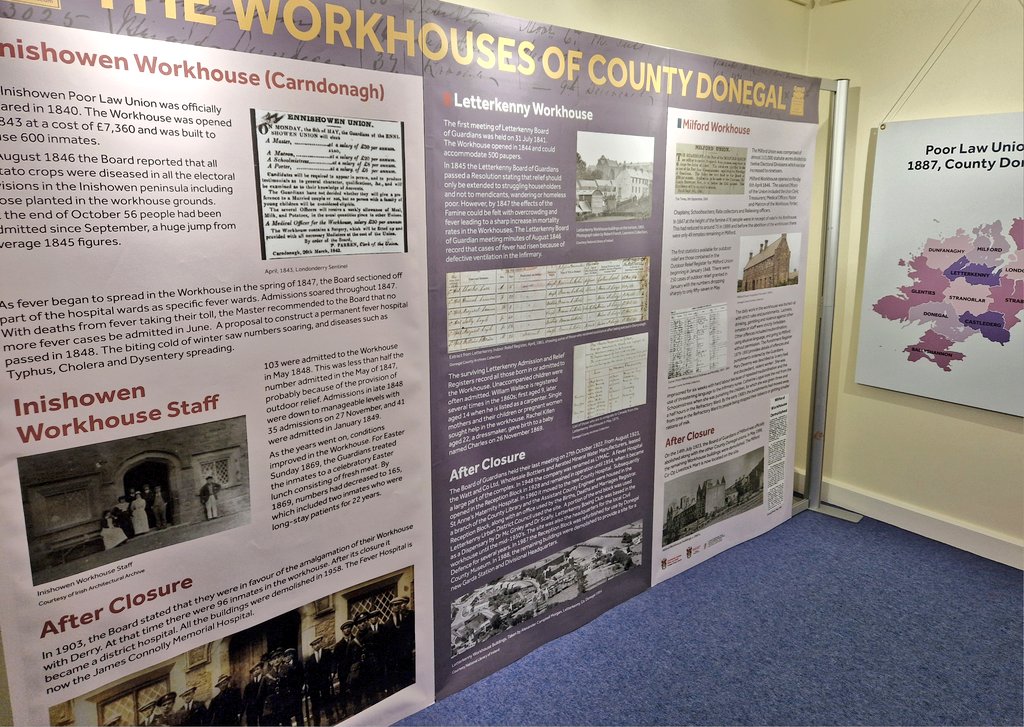 It's the last couple of weeks to visit the 'The Workhouses of Co #Donegal' exhibition as it closes on 3 May. Admission is free! @DonegalCoArchiv @donegalcouncil @DonegalLibrary @govisitdonegal @DonegalETB @EdCentreDonegal @volunteerdl @DonegalMaps