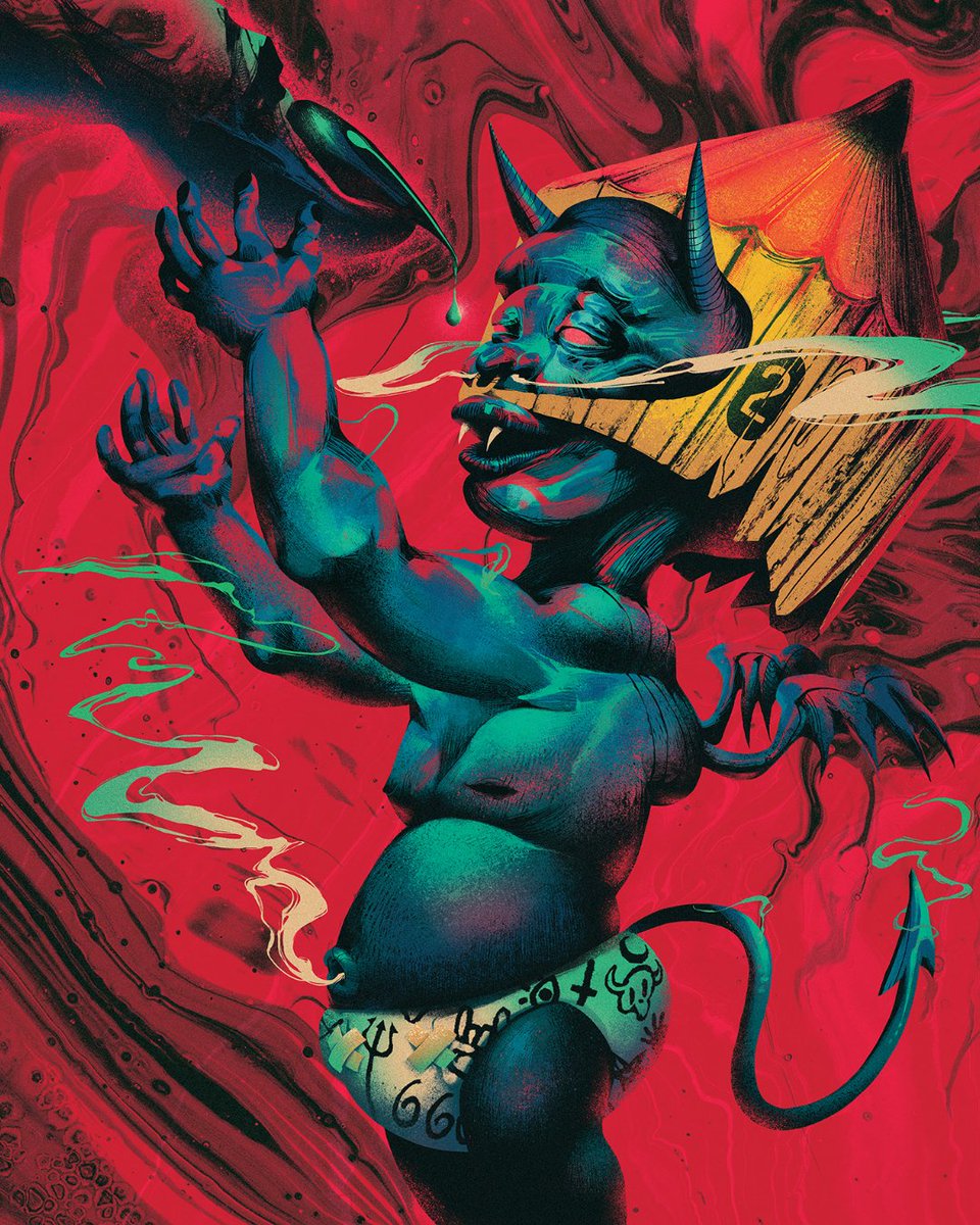 DisenadoresCO's tweet photo. "Illustration - Oni." por feelf1sh #Bogotá #diseñocolombiano #diseñocolombia #diseñadorescolombianos #art #artwork #ConceptArt #DigitalArt #DigitalPaint #surreal #ilustradorescolombianos #Colombiailustrada https://t.co/Rx6foAYlx0