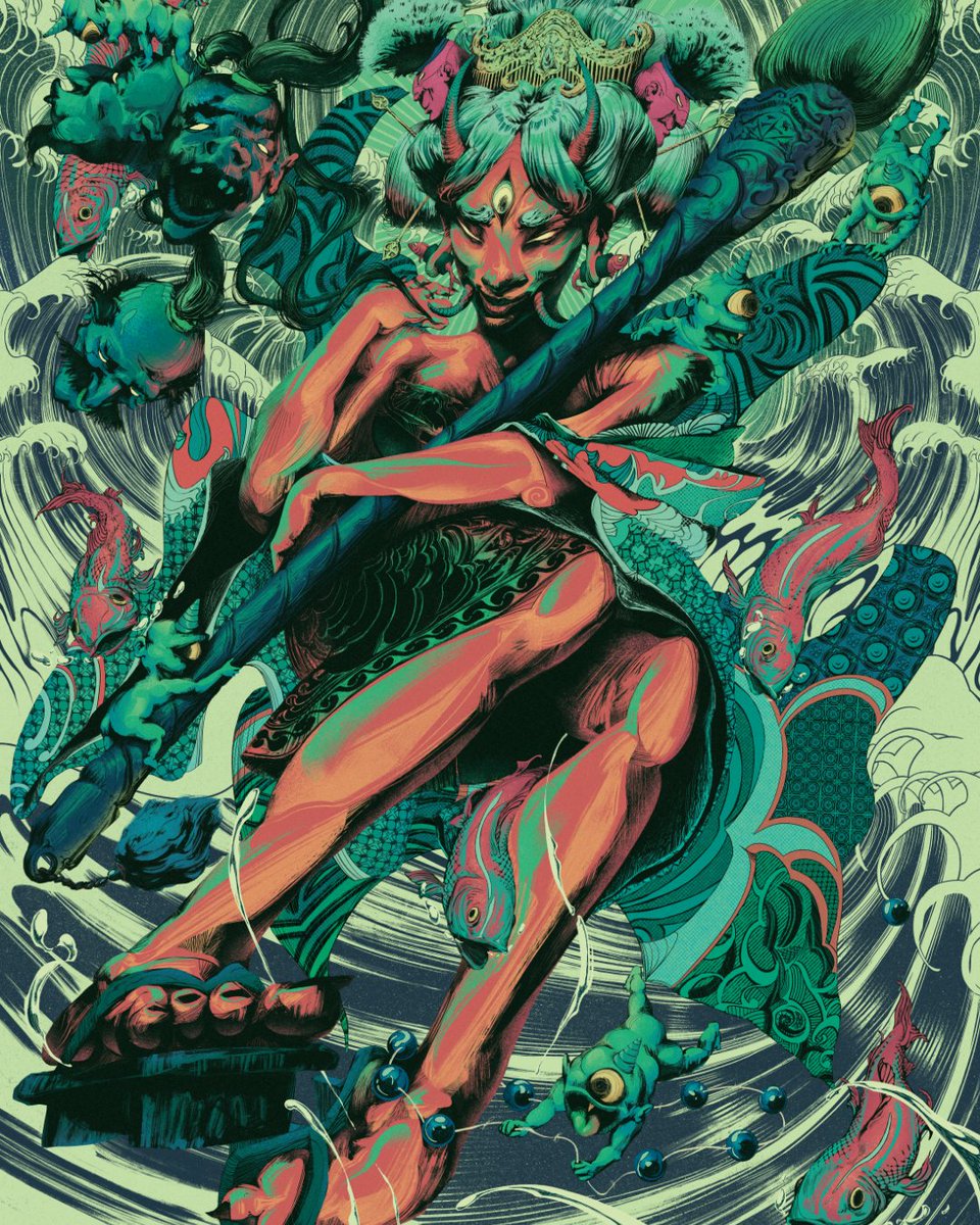 DisenadoresCO's tweet photo. "Illustration - Oni." por feelf1sh #Bogotá #diseñocolombiano #diseñocolombia #diseñadorescolombianos #art #artwork #ConceptArt #DigitalArt #DigitalPaint #surreal #ilustradorescolombianos #Colombiailustrada https://t.co/Rx6foAYlx0