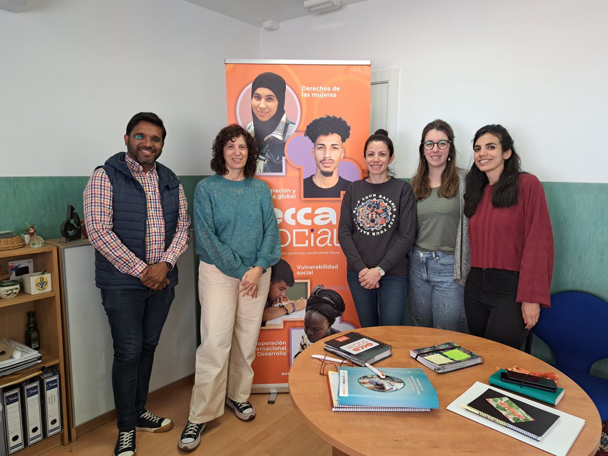 Hoy en <a href="/eccasocial/">Fundación ECCA Social</a> en Madrid hemos recibido la visita del equipo de <a href="/ProyecEsperanza/">Proyecto Esperanza</a>. Empezamos una nueva colaboración de trabajo conjunto para ayudar a las personas que más lo necesitan.