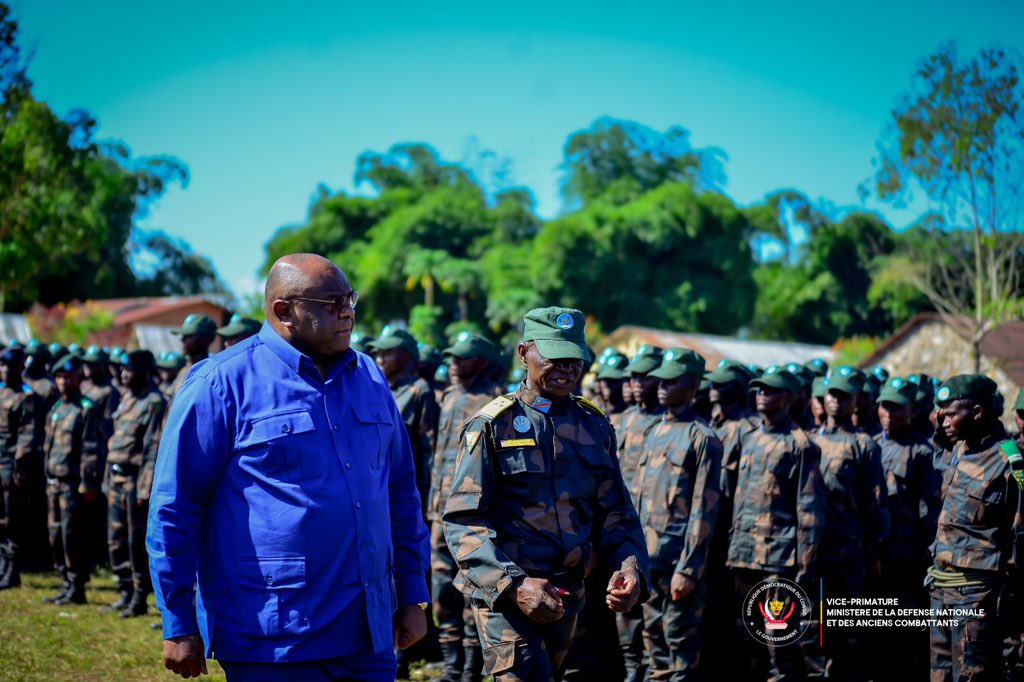 CpcGrand26786's tweet photo. CPC GRAND KATANGA : 
Au nom du commandant suprême, Félix Antoine TSHISEKEDI, ce 22 avril 2024, une cérémonie marquant la fin de formation de la 31ème brigade de réaction à eut lieu au centre d'entraînement de Kindu, sous la présidence du VPM JP MBEMBA @Presidence_RDC @fatshi13 https://t.co/HF8DqF3f8U