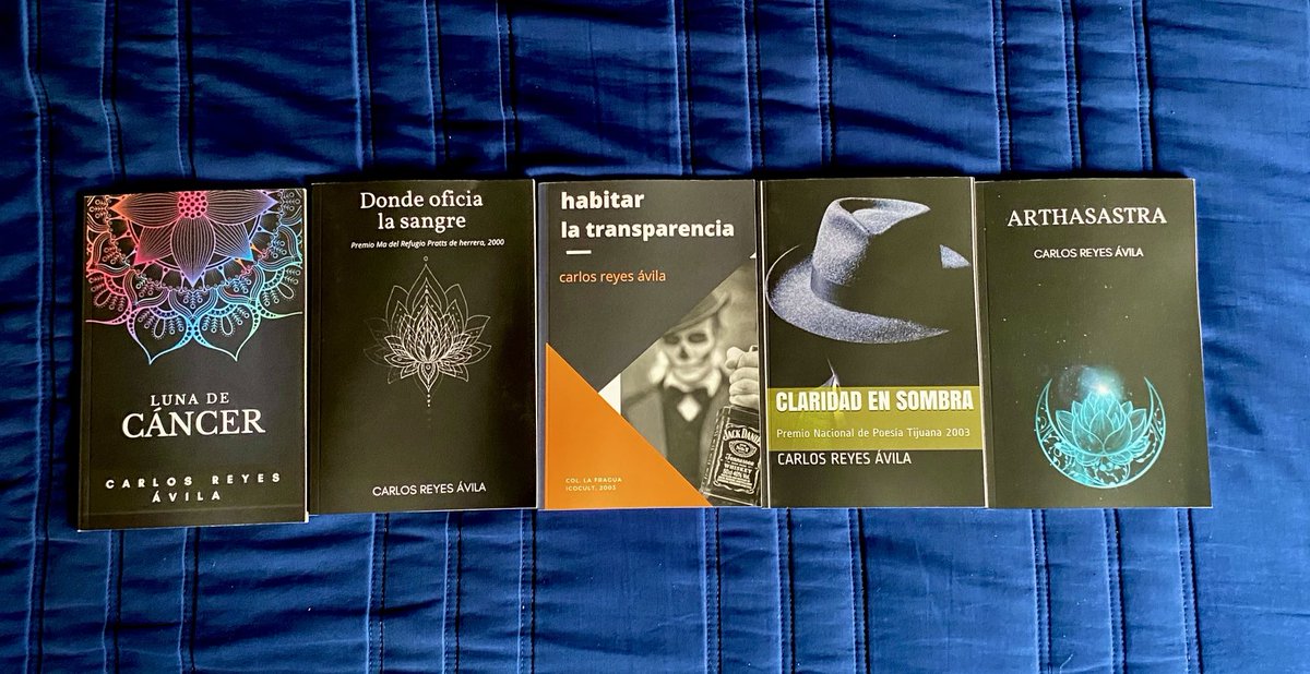carlosreyes17's tweet image. Mis primeros 5 libros de #poesía en #reediciones 
De venta en ⁦@amazonmex⁩