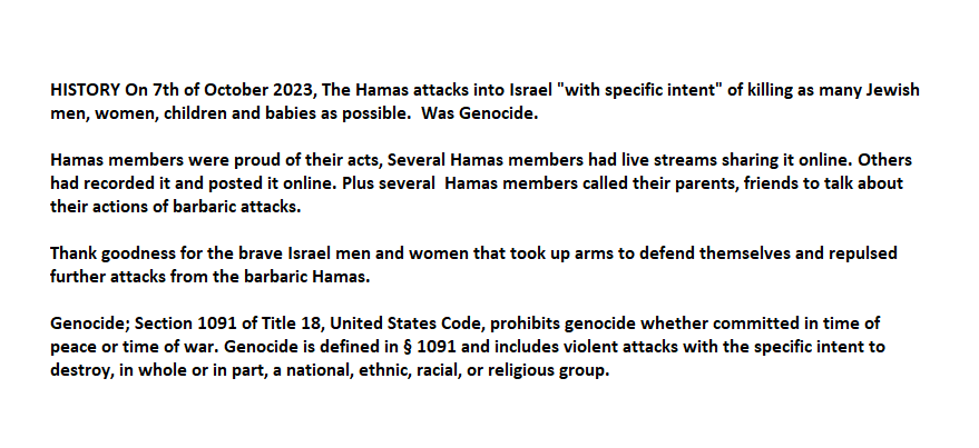 FYI 'WaveMakers'> @wmnf 88.5 FM #WMNF Host:  Janet and Tom Scherberger @jmscherberger @TomScherberger

#HISTORY #Genocide #Hamas #Gaza, #Hezbollah #Lebanon.