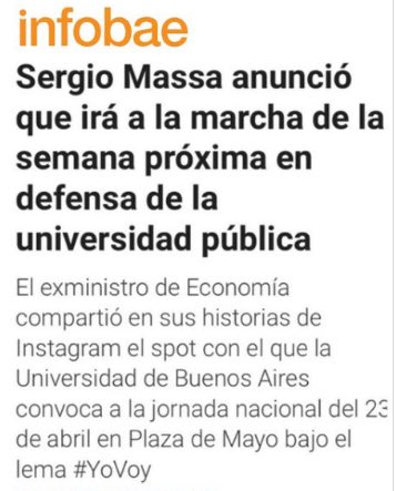 MicaDeJota's tweet photo. Estoy a favor de la Educación Pública y contra los recortes en Educación 
Dicho esto
Los q NO marcharon CONTRA Sergio Massa van a marchar CON Sergio Massa 
#MarchaFederalUniversitaria https://t.co/rCJVuqUpIA