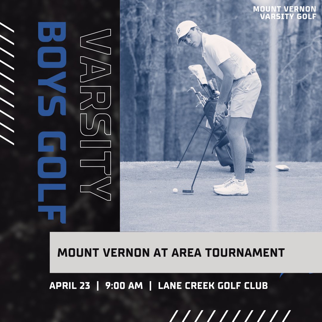 MV_Athletics's tweet photo. All the best to our Varsity Boys and Varsity Girls #MVgolf teams today at the Area Tournament!

Go Mustangs!

#MVathletics #ImAMustang @TheMVSchool https://t.co/T0GuitKcrn