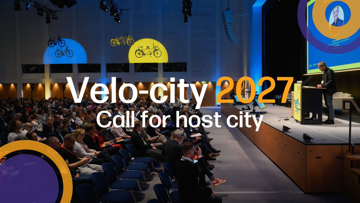 📢The bid to host Velo-city 2027 is now open. #VC27 Cities are invited to submit their application to host the world cycling summit, where advocates, cities, decision-makers, researchers and industry leaders meet to shape the future of #cycling. 👉bit.ly/3Wc65x5