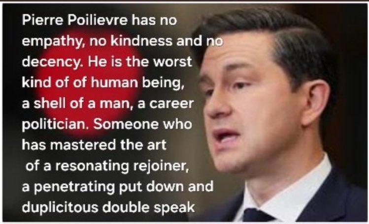 🇨🇦THERE’S NOTHING NICE ABOUT PIERRE 🇨🇦 Pierre’s just not nice. Leaders have to be likeable - Pierre is not. PP will never be PM. 🇨🇦#PierrePoilievreIsUnelectable