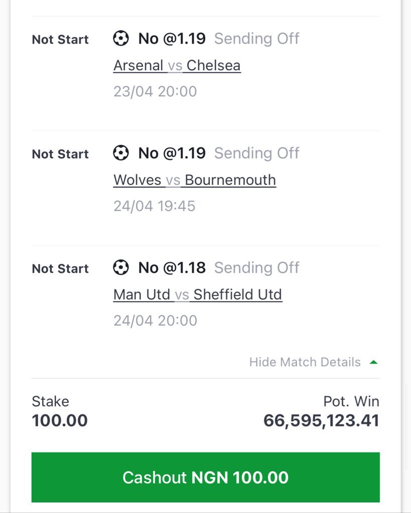 feranmi_flash1's tweet photo. No Sending off On Sportybet N100 Win 66M Processing…
Code is Ready Who is Ready?
Say boom &amp; Retweet asap https://t.co/1HQYVAFuGl