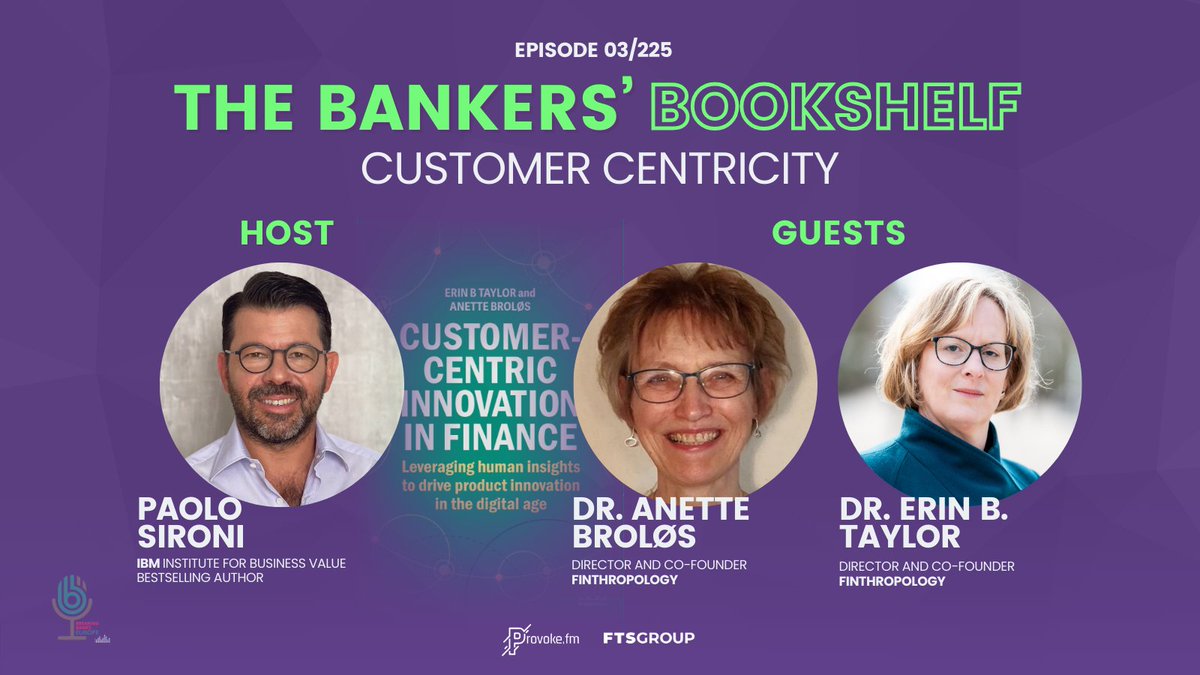 Excited to announce the latest episode of 'The Bankers’ BookShelf'! @thepsironi hosts @erinbtaylor_ and @AnetteBroloes of Finthropology, exploring finance beyond numbers. 📺 Watch here: bit.ly/3xMq4YZ 📖 Get the book: bit.ly/3xRm6OT