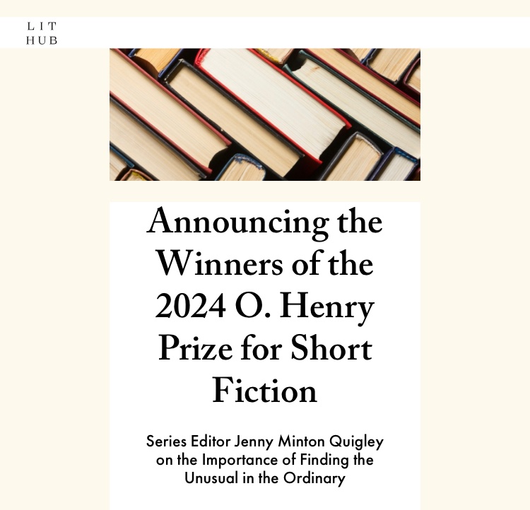 There are two Allegras on this list! I am one of those Allegras! 🎉 Many thanks to @amortowles and @jmintonq for selecting “Mobilization” for the O. Henry Prize, and to @StoryLitMag and @mpnye for first giving my RV story a home 🚐!