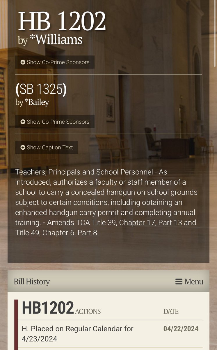 The bill to arm TN teachers is up today. As a teacher, and a gun violence survivor, I don’t even want to think about more guns being allowed in our schools. Please call your reps today and tell them to vote NO. #nogunsinschools #teacher