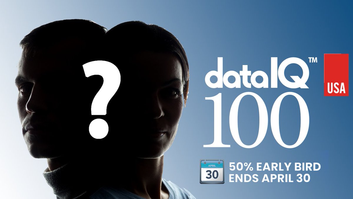 Join us at the #DataIQ100 Summit Miami (May 20-21) for the exclusive LIVE reveal of the top 10 #data leaders shaping the industry in 2024. Early Bird discount ends April 30! Use code SUMMIT50 to save 50% on your ticket. Secure your place now! dataiq.global/2024-dataiq-su…